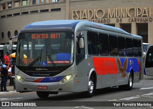 BBTT - Benfica Barueri Transporte e Turismo 5877 na cidade de São Paulo, São Paulo, Brasil, por Yuri Ferreira Marinho. Número da foto: #7509595.