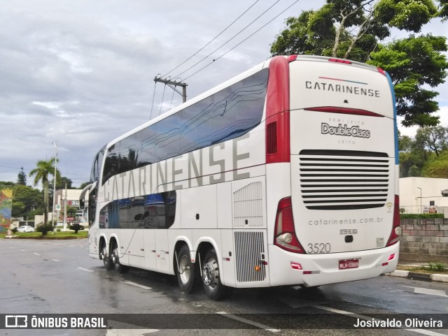 Auto Viação Catarinense 3520 na cidade de Embu das Artes, São Paulo, Brasil, por Josivaldo Oliveira. Número da foto: #7510139.