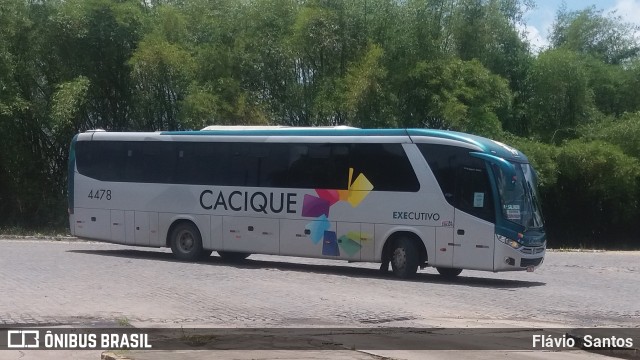 Cacique Transportes 4478 na cidade de Cruz das Almas, Bahia, Brasil, por Flávio  Santos. Número da foto: #7509151.