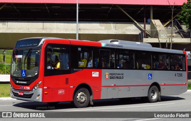 Pêssego Transportes 4 7298 na cidade de São Paulo, São Paulo, Brasil, por Leonardo Fidelli. ID da foto: 7510093.