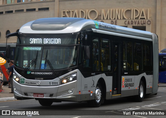 Viação Santa Brígida 1 1111 na cidade de São Paulo, São Paulo, Brasil, por Yuri Ferreira Marinho. Número da foto: #7509589.