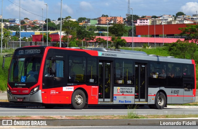 Express Transportes Urbanos Ltda 4 8357 na cidade de São Paulo, São Paulo, Brasil, por Leonardo Fidelli. Número da foto: #7510056.