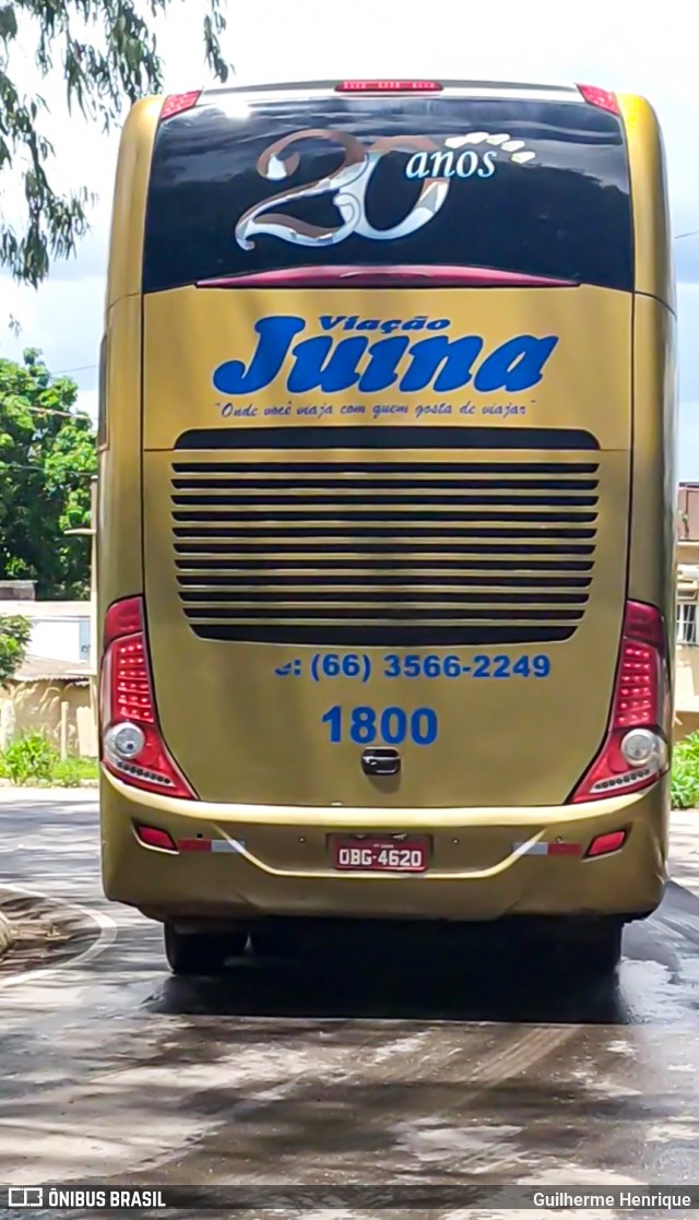 Viação Juína 1800 na cidade de Cuiabá, Mato Grosso, Brasil, por Guilherme Henrique. ID da foto: 7509741.