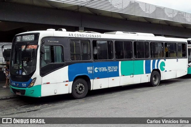 Transportes Campo Grande D53569 na cidade de Rio de Janeiro, Rio de Janeiro, Brasil, por Carlos Vinícios lima. Número da foto: #7510484.