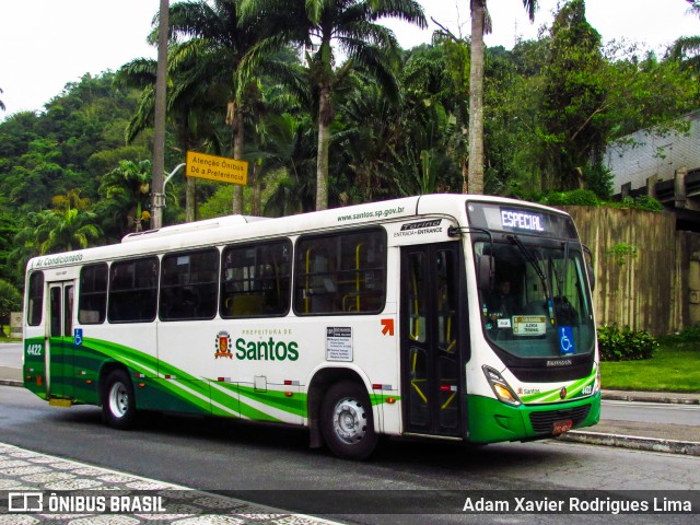 Viação Piracicabana Santos 4422 na cidade de Santos, São Paulo, Brasil, por Adam Xavier Rodrigues Lima. Número da foto: #7509415.