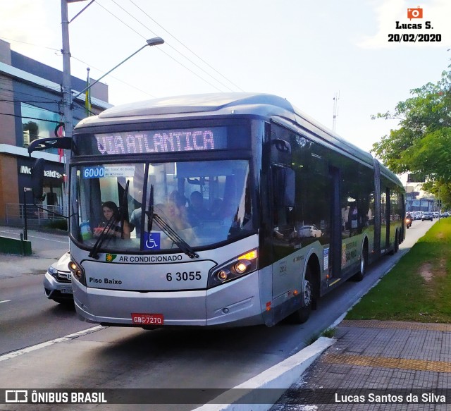 Viação Paratodos > São Jorge > Metropolitana São Paulo > Mobibrasil 6 3055 na cidade de São Paulo, São Paulo, Brasil, por Lucas Santos da Silva. ID da foto: 7571851.