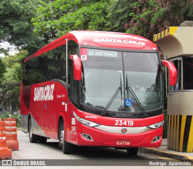 Viação Santa Cruz 23419 na cidade de São Paulo, São Paulo, Brasil, por Rodrigo  Aparecido. ID da foto: 7571620.