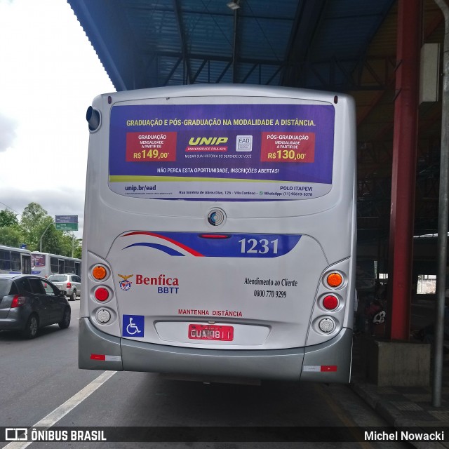 BBTT - Benfica Barueri Transporte e Turismo 1231 na cidade de Itapevi, São Paulo, Brasil, por Michel Nowacki. Número da foto: #7573206.
