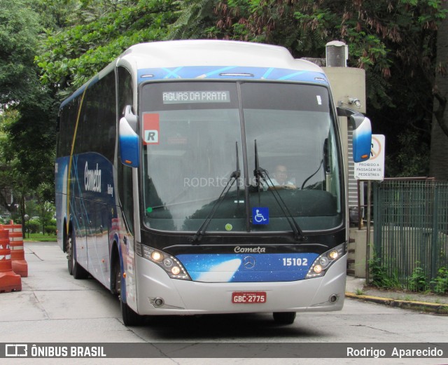 Viação Cometa 15102 na cidade de São Paulo, São Paulo, Brasil, por Rodrigo  Aparecido. ID da foto: 7571584.