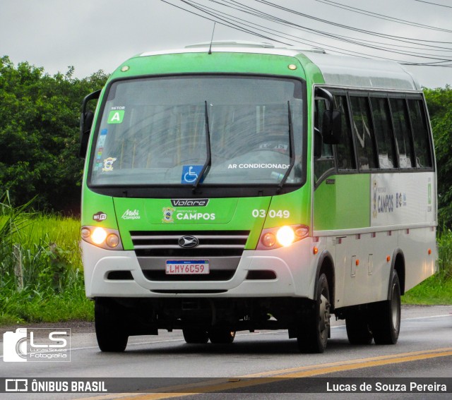 Transporte Complementar de Campos dos Goytacazes 03 049 na cidade de Campos dos Goytacazes, Rio de Janeiro, Brasil, por Lucas de Souza Pereira. ID da foto: 7573011.