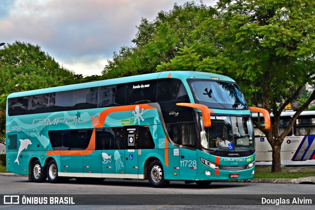 Viação Sampaio 11728 na cidade de Mogi das Cruzes, São Paulo, Brasil, por Douglas Alvim. Número da foto: #7597308.