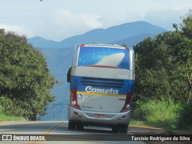 Viação Cometa 18545 na cidade de Pouso Alto, Minas Gerais, Brasil, por Tarcisio Rodrigues da Silva. ID da foto: 7596846.