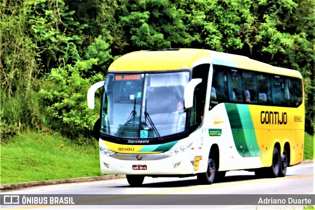 Empresa Gontijo de Transportes 18980 na cidade de Teresópolis, Rio de Janeiro, Brasil, por Adriano Duarte. Número da foto: #7596519.