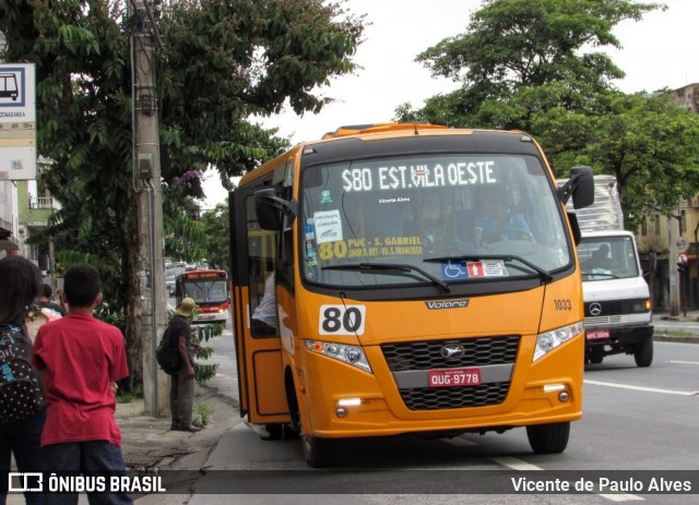 Transporte Suplementar de Belo Horizonte 1033 na cidade de Belo Horizonte, Minas Gerais, Brasil, por Vicente de Paulo Alves. ID da foto: 7597042.