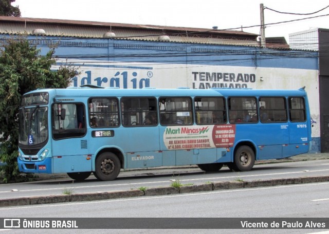 Viação Belo Monte Transportes Coletivos 97075 na cidade de Belo Horizonte, Minas Gerais, Brasil, por Vicente de Paulo Alves. ID da foto: 7595756.