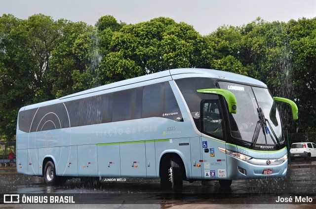 Viação Garcia 8225 na cidade de Araçatuba, São Paulo, Brasil, por José Melo. ID da foto: 7596536.