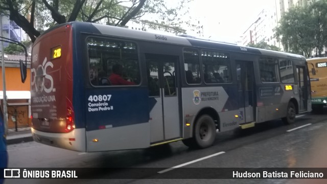 Viação Euclásio 40807 na cidade de Belo Horizonte, Minas Gerais, Brasil, por Hudson Batista Feliciano. ID da foto: 7595955.