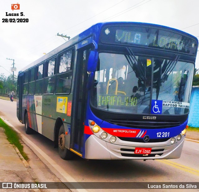 Auto Viação Bragança Metropolitana > Viação Raposo Tavares 12.201 na cidade de Embu-Guaçu, São Paulo, Brasil, por Lucas Santos da Silva. Número da foto: #7596017.