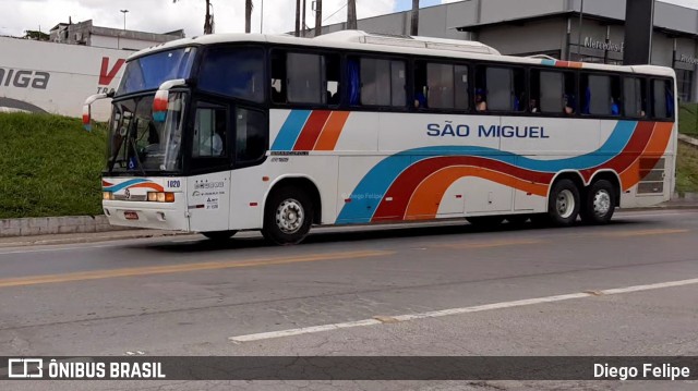 Viação São Miguel Formiga 1020 na cidade de Formiga, Minas Gerais, Brasil, por Diego Felipe. ID da foto: 7598231.