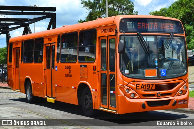 Auto Viação São José dos Pinhais EA197 na cidade de Curitiba, Paraná, Brasil, por Eduardo Ribeiro. ID da foto: 7595617.