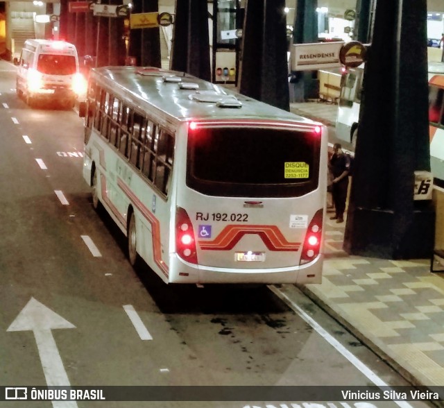 Viação Resendense RJ 192.022 na cidade de Volta Redonda, Rio de Janeiro, Brasil, por Vinicius Silva Vieira. Número da foto: #7597422.