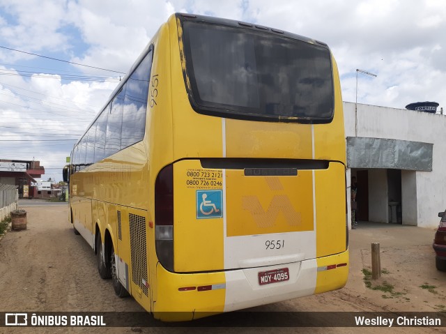 Viação Itapemirim 9551 na cidade de Surubim, Pernambuco, Brasil, por Weslley Christian. ID da foto: 7600915.