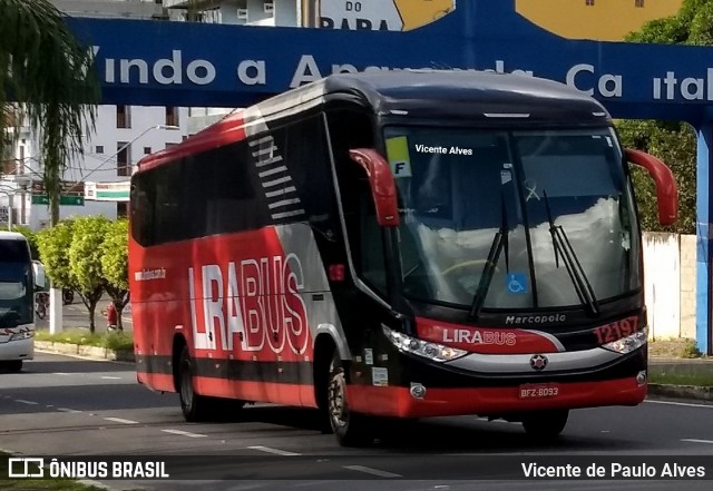 Lirabus 12197 na cidade de Aparecida, São Paulo, Brasil, por Vicente de Paulo Alves. Número da foto: #7598426.