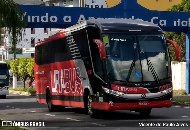 Lirabus 12197 na cidade de Aparecida, São Paulo, Brasil, por Vicente de Paulo Alves. ID da foto: 7598426.