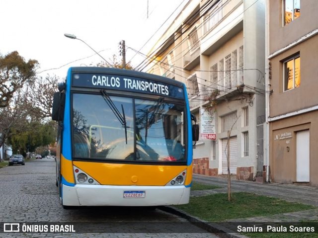 Ônibus Particulares 6 4195 na cidade de Curitiba, Paraná, Brasil, por Samira  Paula Soares. ID da foto: 7600857.