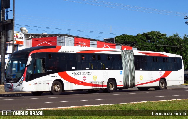 Viação São Francisco 2601 na cidade de Campo Grande, Mato Grosso do Sul, Brasil, por Leonardo Fidelli. ID da foto: 7599059.