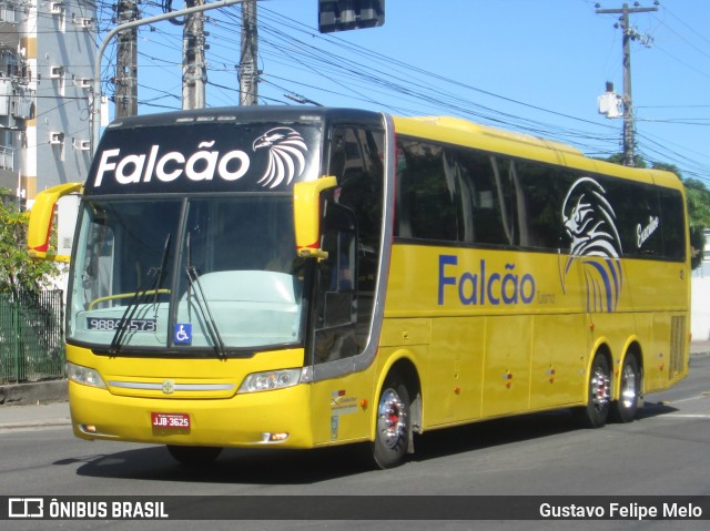 Falcão Turismo 3625 na cidade de Recife, Pernambuco, Brasil, por Gustavo Felipe Melo. Número da foto: #7602428.