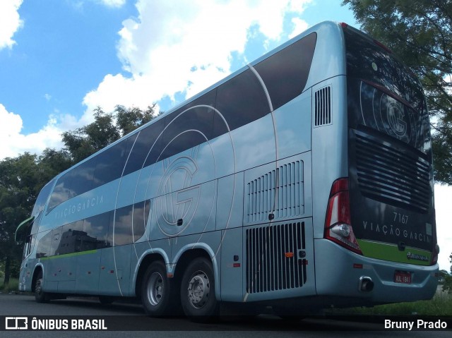 Viação Garcia 7167 na cidade de Ponta Grossa, Paraná, Brasil, por Bruny Prado. Número da foto: #7602493.