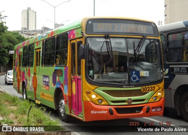 Viação Zurick ONIBUS FOLIA 2020 na cidade de Belo Horizonte, Minas Gerais, Brasil, por Vicente de Paulo Alves. ID da foto: 7602459.