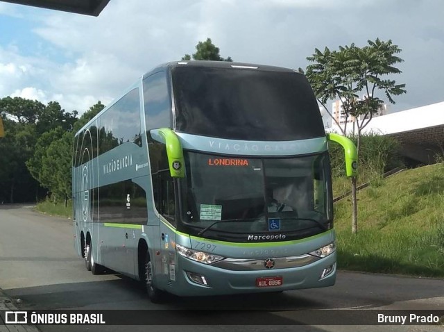 Viação Garcia 7297 na cidade de Ponta Grossa, Paraná, Brasil, por Bruny Prado. Número da foto: #7602478.