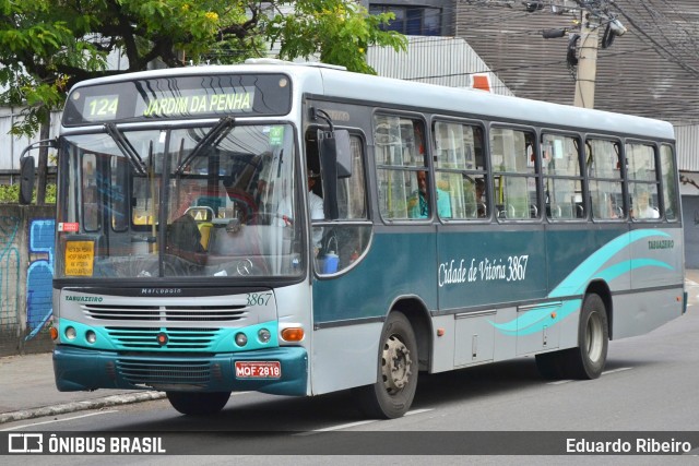 Viação Tabuazeiro 3867 na cidade de Vitória, Espírito Santo, Brasil, por Eduardo Ribeiro. ID da foto: 7603314.