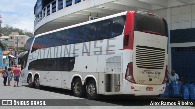 Auto Viação Catarinense 3507 na cidade de Aparecida, São Paulo, Brasil, por Alex Ramos Ribeiro. ID da foto: 7602385.