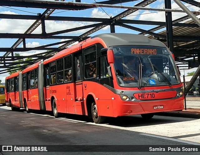 Auto Viação Redentor HE710 na cidade de Curitiba, Paraná, Brasil, por Samira  Paula Soares. ID da foto: 7603982.