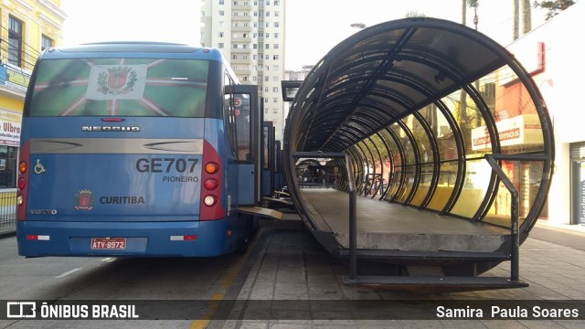 Viação Cidade Sorriso GE707 na cidade de Curitiba, Paraná, Brasil, por Samira  Paula Soares. ID da foto: 7603984.