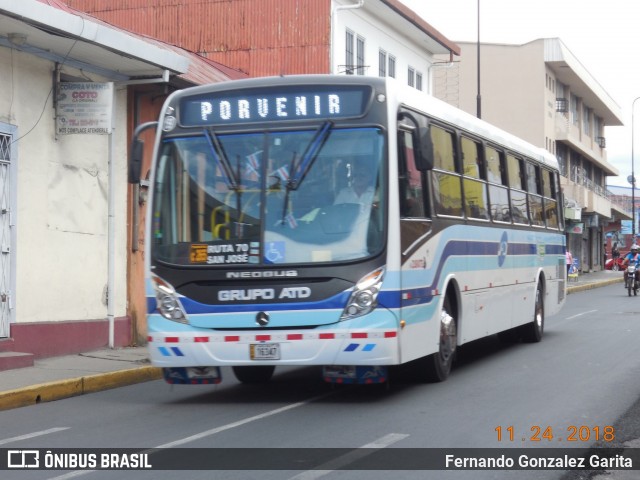 ATD - AutoTransportes Desamparados 159 na cidade de Catedral, San José, San José, Costa Rica, por Fernando Gonzalez Garita. ID da foto: 7605324.