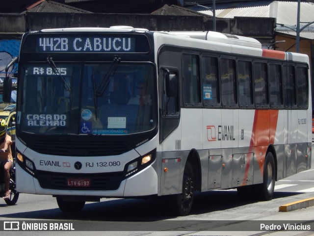 Evanil Transportes e Turismo RJ 132.080 na cidade de Rio de Janeiro, Rio de Janeiro, Brasil, por Pedro Vinicius. Número da foto: #7604116.