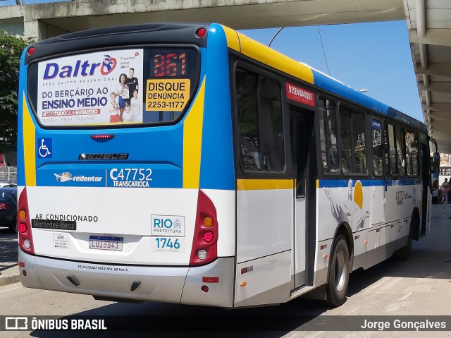 Viação Redentor C47752 na cidade de Rio de Janeiro, Rio de Janeiro, Brasil, por Jorge Gonçalves. Número da foto: #7604720.