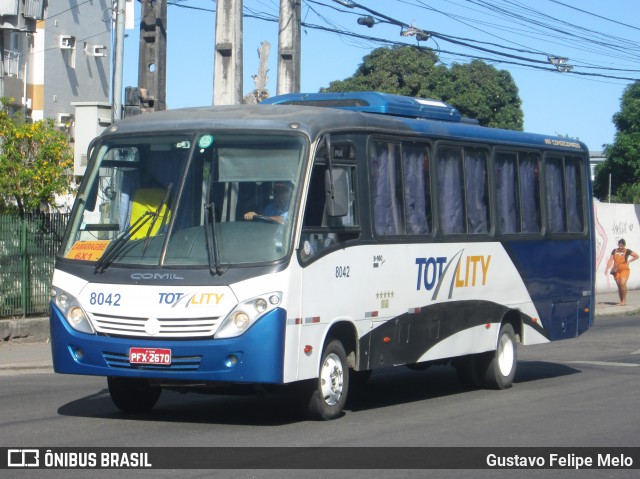 Totality Transportes 8042 na cidade de Recife, Pernambuco, Brasil, por Gustavo Felipe Melo. Número da foto: #7604512.