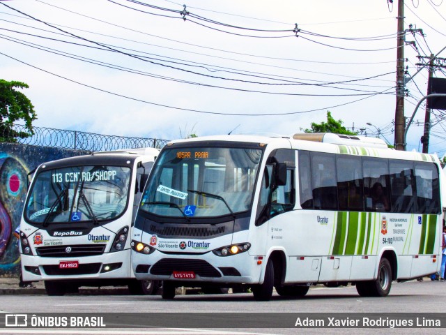 Otrantur Transporte e Turismo 54-103 na cidade de São Vicente, São Paulo, Brasil, por Adam Xavier Rodrigues Lima. ID da foto: 7604589.