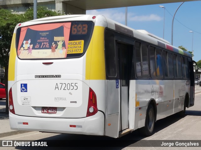 Transurb A72055 na cidade de Rio de Janeiro, Rio de Janeiro, Brasil, por Jorge Gonçalves. Número da foto: #7604548.