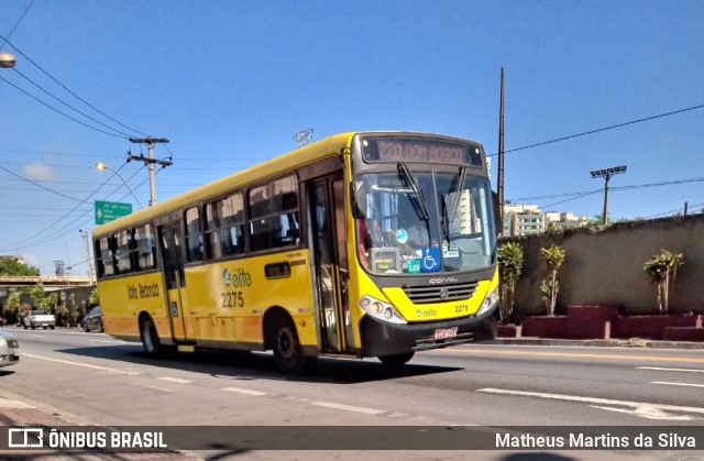 Viação Elite 2275 na cidade de Volta Redonda, Rio de Janeiro, Brasil, por Matheus Martins da Silva. ID da foto: 7605973.