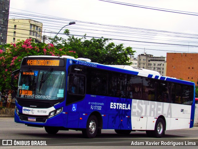 Viação Estrela RJ 177.032 na cidade de Niterói, Rio de Janeiro, Brasil, por Adam Xavier Rodrigues Lima. Número da foto: #7604627.