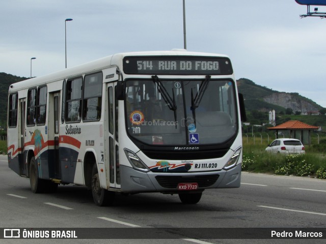 Auto Viação Salineira RJ 111.020 na cidade de São Pedro da Aldeia, Rio de Janeiro, Brasil, por Pedro Marcos. Número da foto: #7604611.