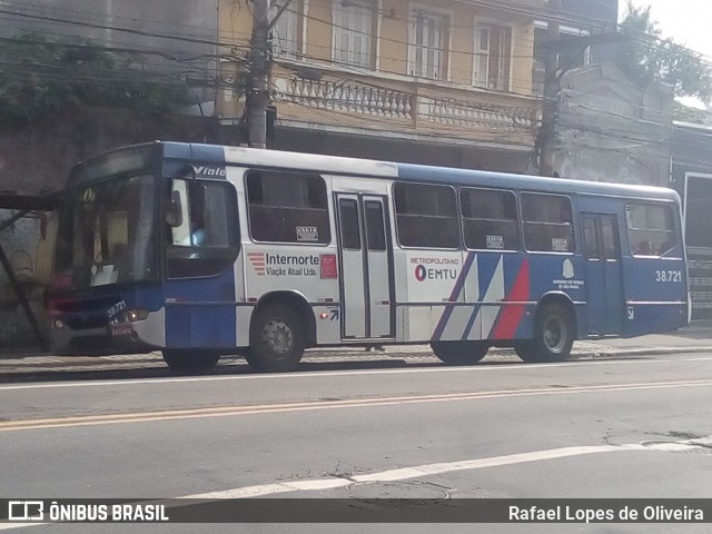 Viação Atual 38.721 na cidade de São Paulo, São Paulo, Brasil, por Rafael Lopes de Oliveira. ID da foto: 7604554.