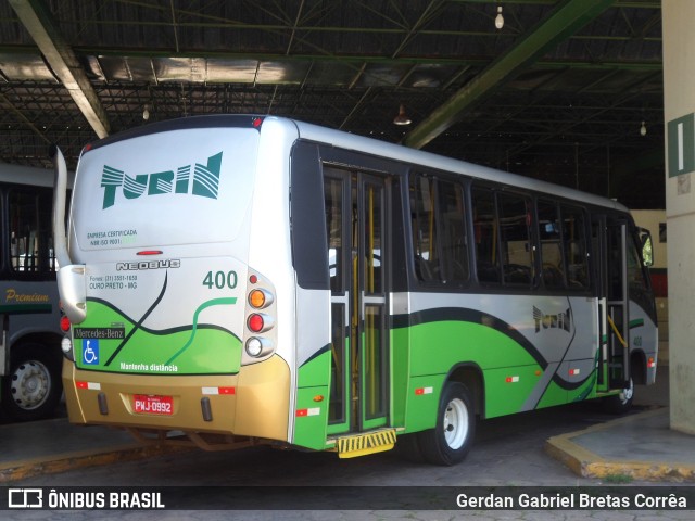 Turin Transportes 400 na cidade de Ouro Branco, Minas Gerais, Brasil, por Gerdan Gabriel Bretas Corrêa. Número da foto: #7604562.