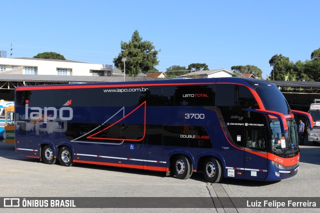 Viação Santana Iapó 3700 na cidade de Curitiba, Paraná, Brasil, por Luiz Felipe Ferreira. Número da foto: #7607894.